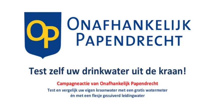 Zelf water testen actie van Onafhankelijk Papendrecht
